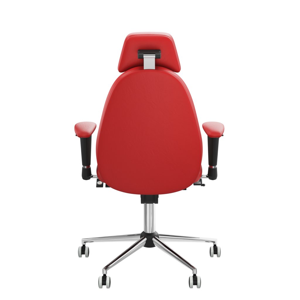 Ergonomiczny fotel Kulik System Classic Red 0205 Eko-skóra