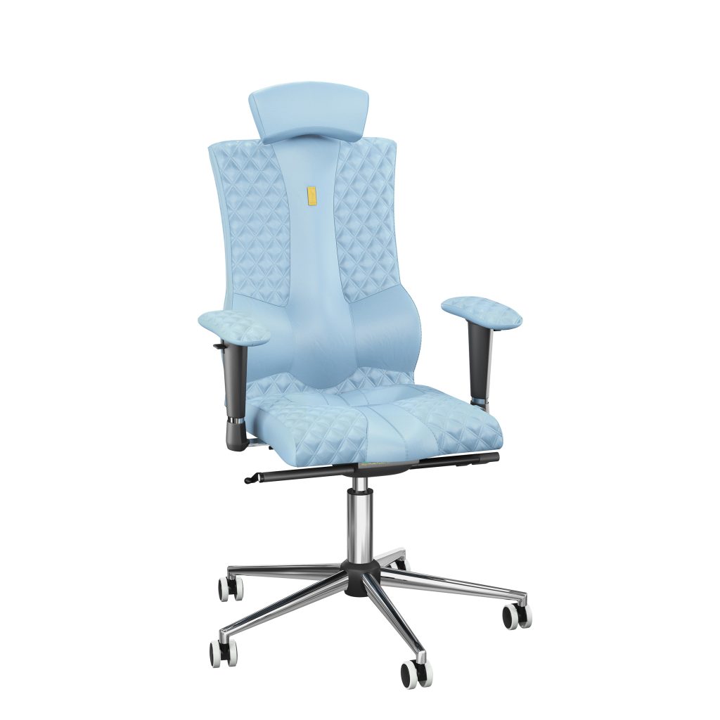 Ergonomiczny fotel Kulik System Elegance Sky 0209 Eko-skóra