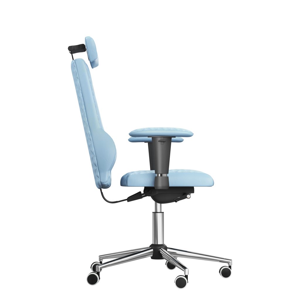 Ergonomiczny fotel Kulik System Elegance Sky 0209 Eko-skóra