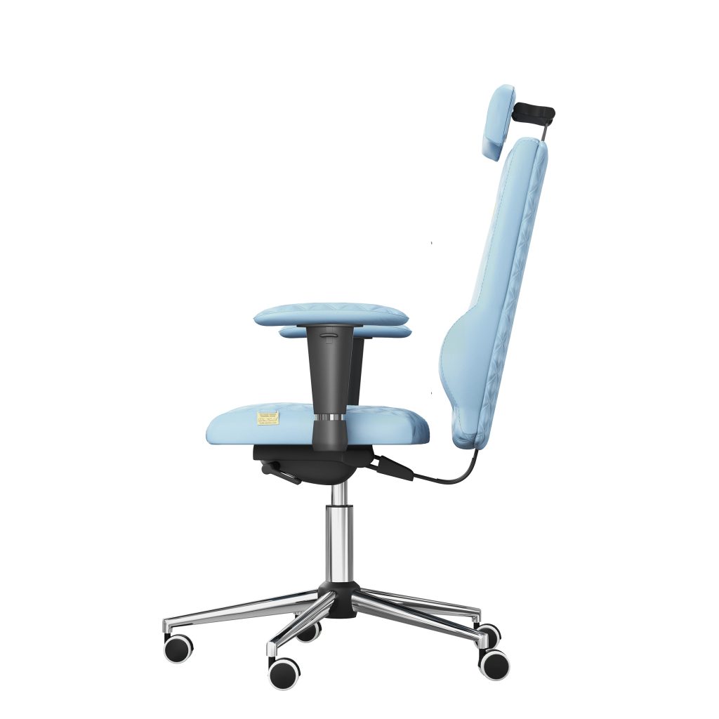Ergonomiczny fotel Kulik System Elegance Sky 0209 Eko-skóra