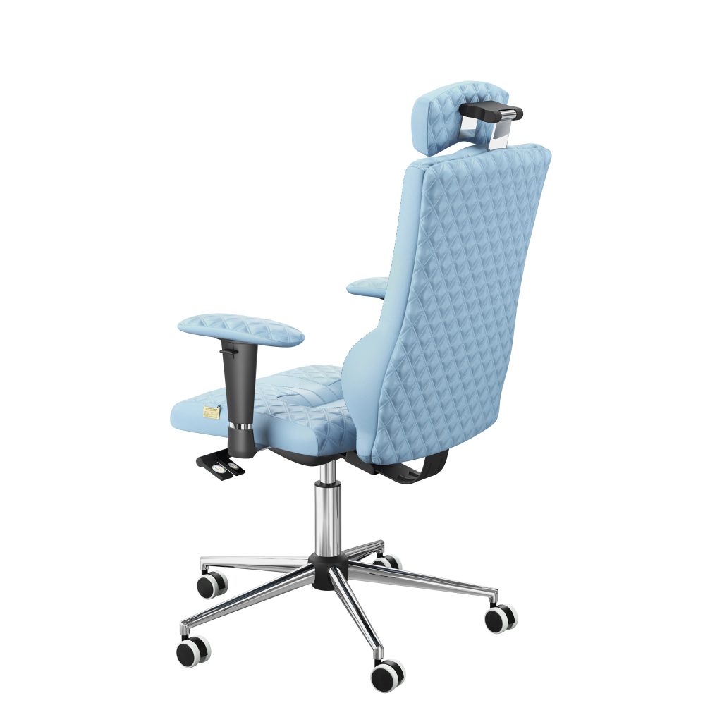 Ergonomiczny fotel Kulik System Elegance Sky 0209 Eko-skóra