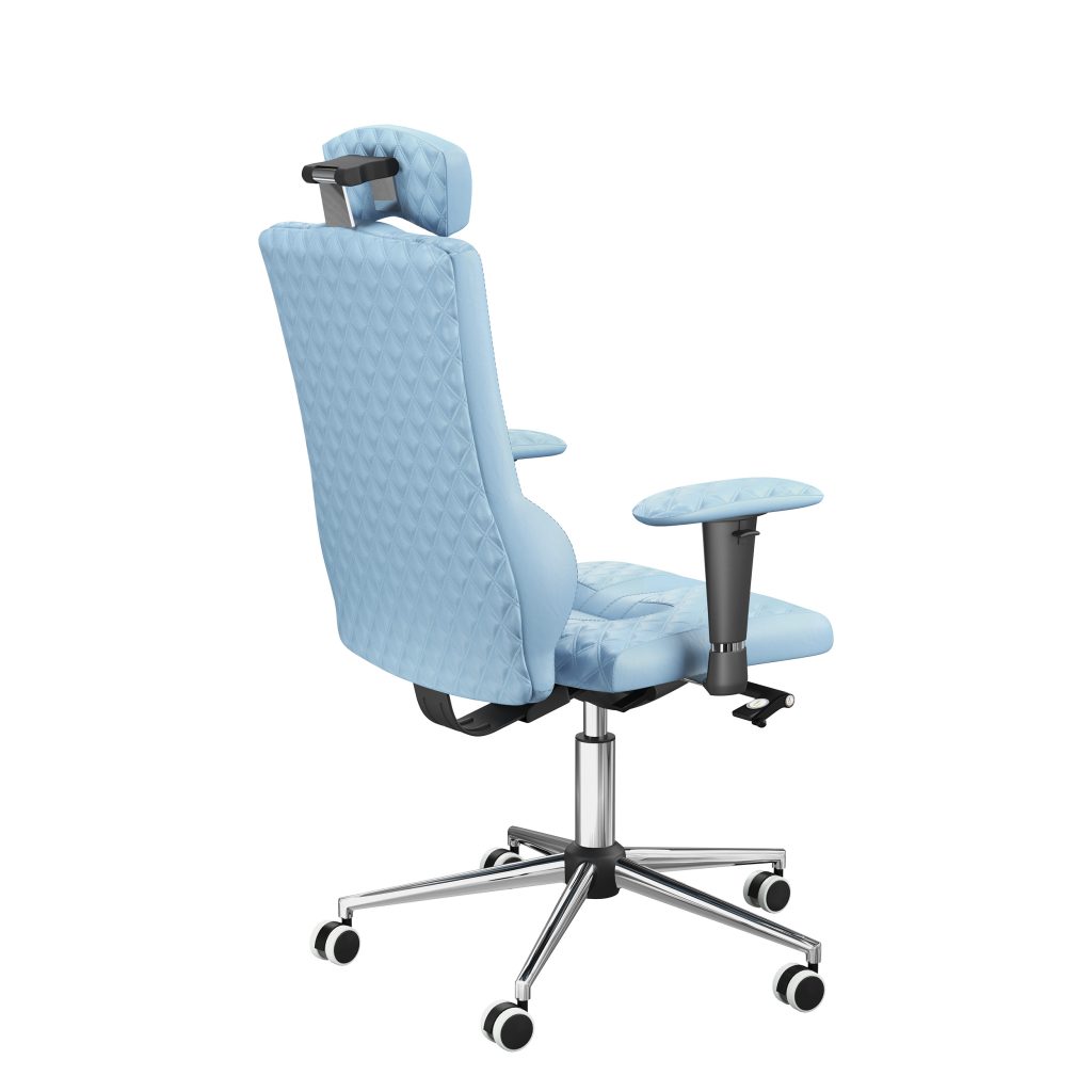 Ergonomiczny fotel Kulik System Elegance Sky 0209 Eko-skóra