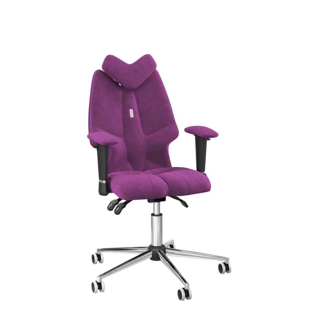 Ergonomiczny fotel Kulik System Fly Lilac 0306 Tkanina Antara