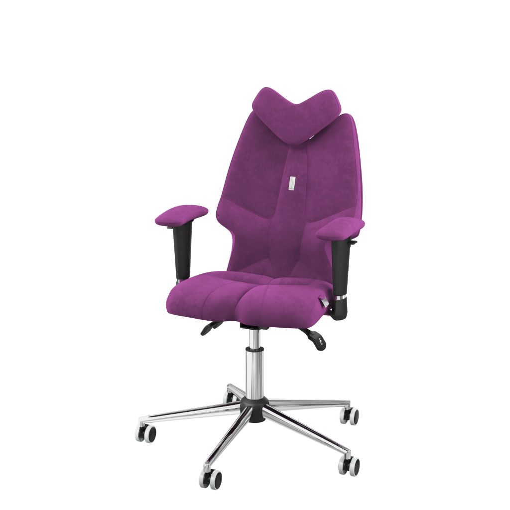 Ergonomiczny fotel Kulik System Fly Lilac 0306 Tkanina Antara
