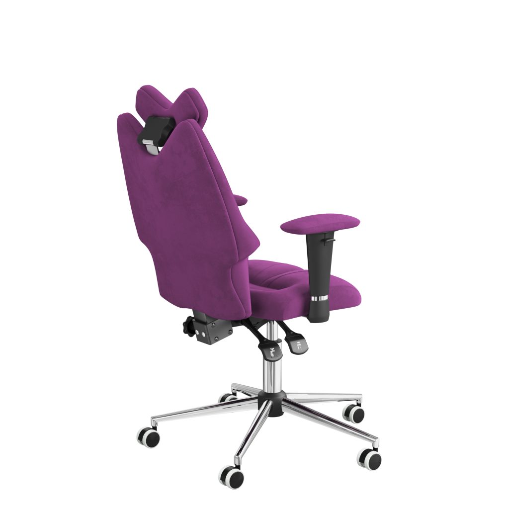 Ergonomiczny fotel Kulik System Fly Lilac 0306 Tkanina Antara