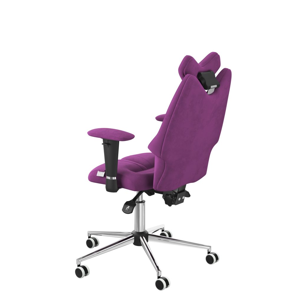 Ergonomiczny fotel Kulik System Fly Lilac 0306 Tkanina Antara