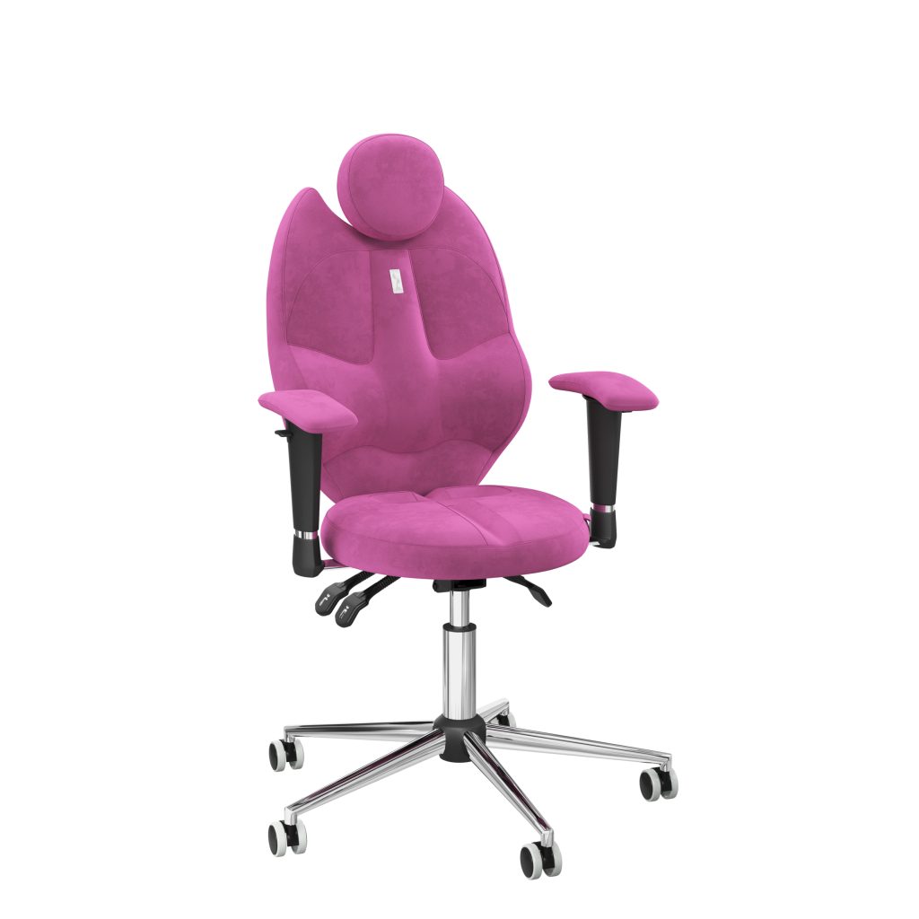 Ergonomiczny fotel Kulik System Trio Pink 0312 Tkanina Antara