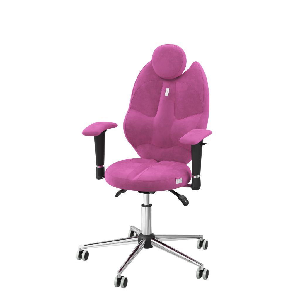 Ergonomiczny fotel Kulik System Trio Pink 0312 Tkanina Antara