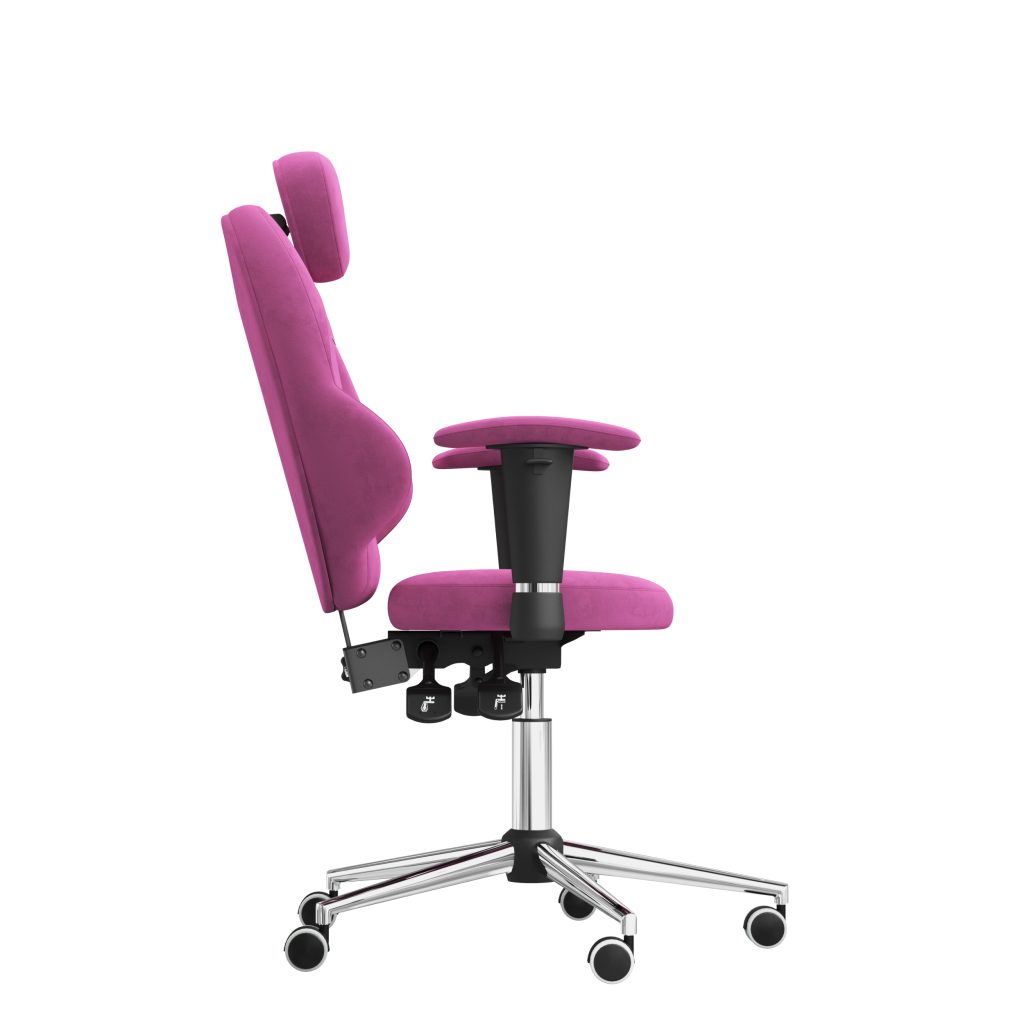 Ergonomiczny fotel Kulik System Trio Pink 0312 Tkanina Antara