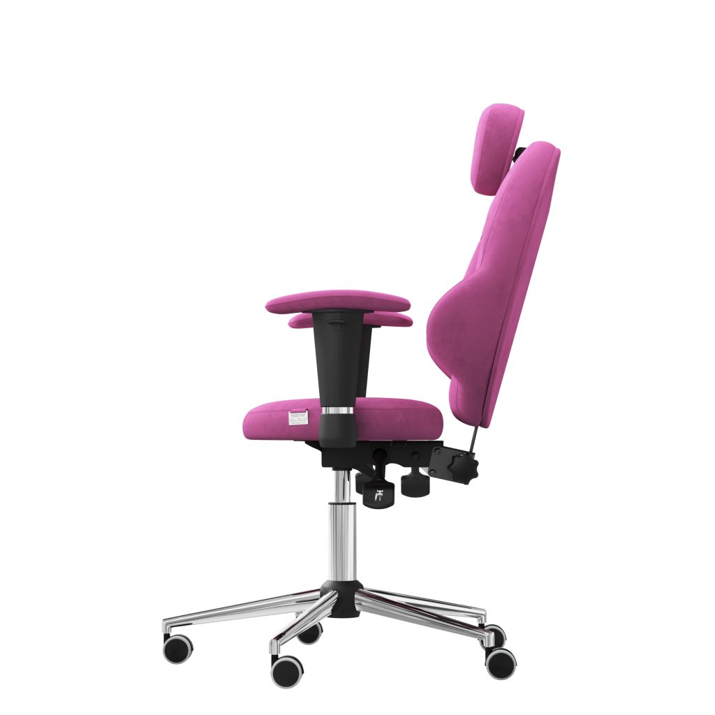 Ergonomiczny fotel Kulik System Trio Pink 0312 Tkanina Antara
