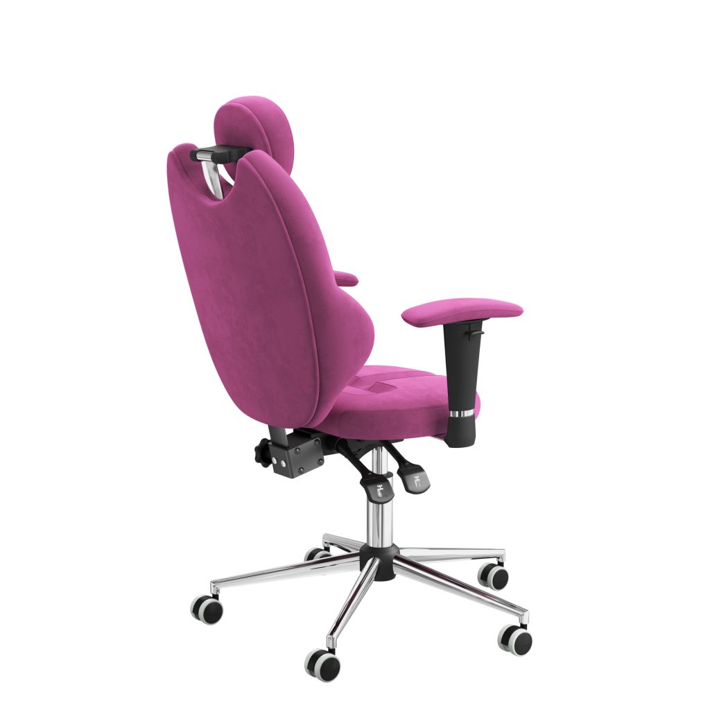 Ergonomiczny fotel Kulik System Trio Pink 0312 Tkanina Antara