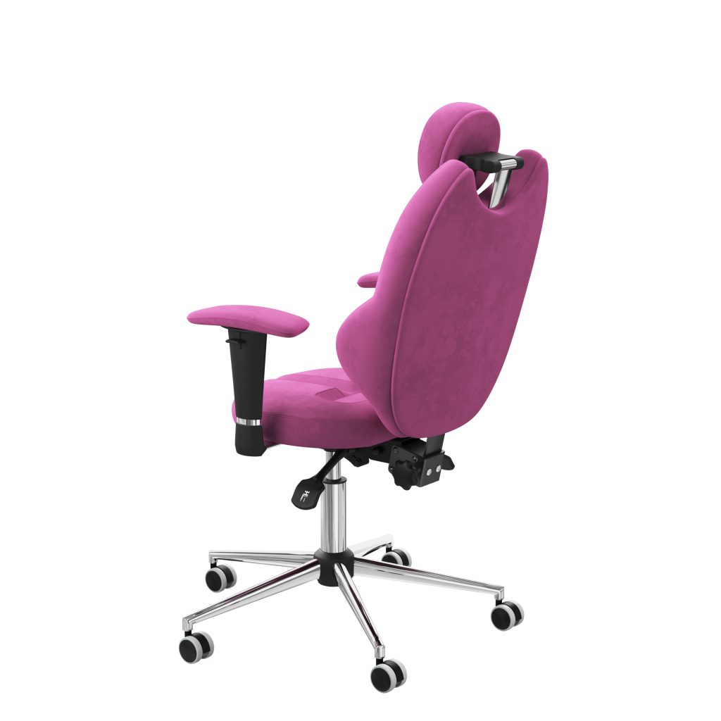 Ergonomiczny fotel Kulik System Trio Pink 0312 Tkanina Antara