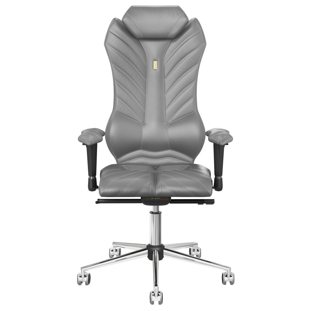Ergonomiczny fotel Kulik System Monarch Grey 0206 Eko-skóra