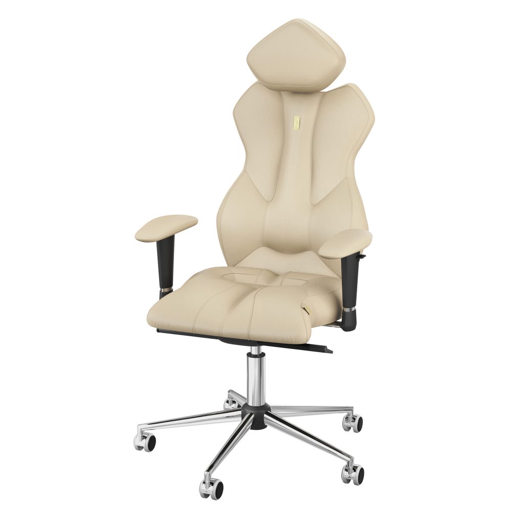 Ergonomiczny fotel Kulik System Royal Sand 0212 Eko-skóra