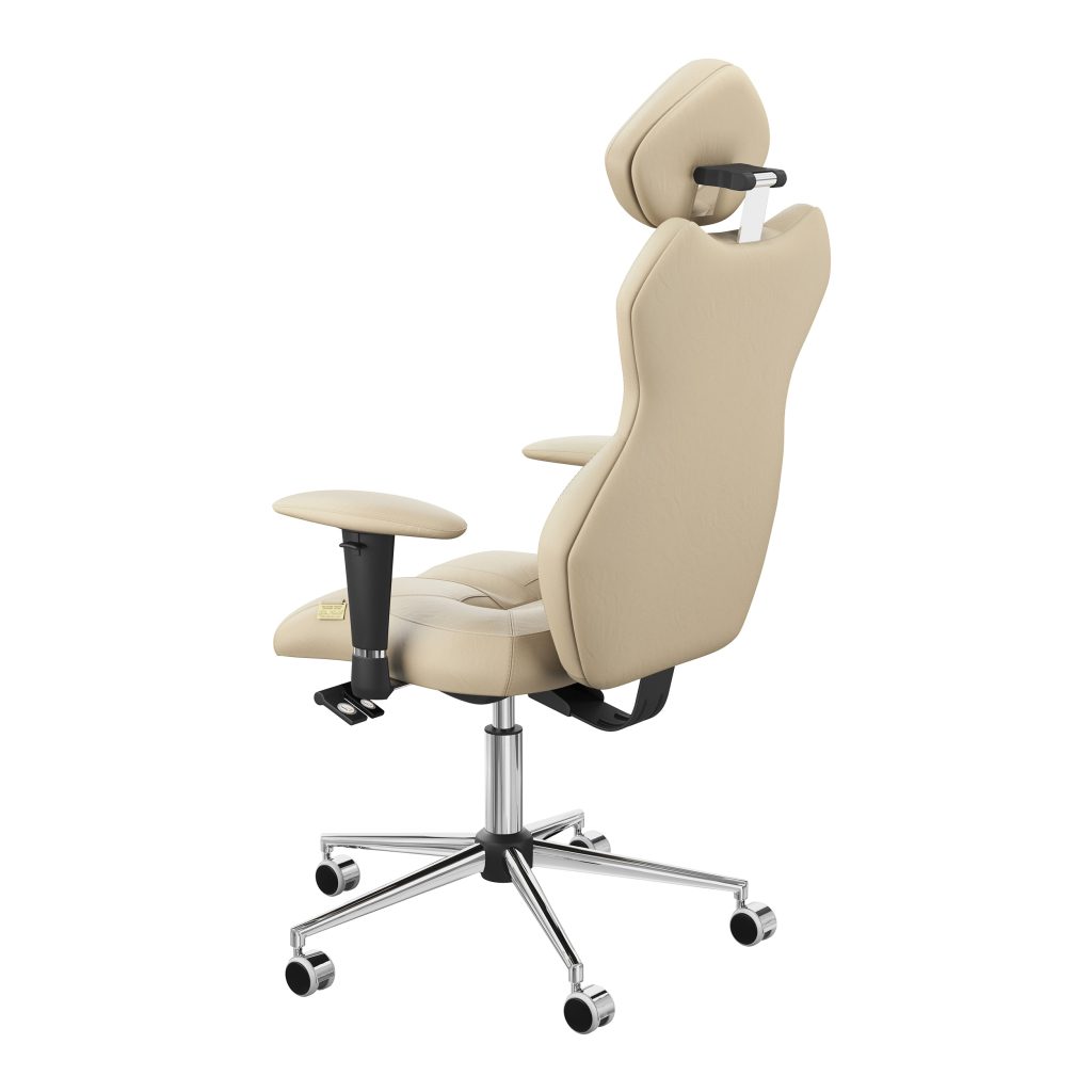 Ergonomiczny fotel Kulik System Royal Sand 0212 Eko-skóra