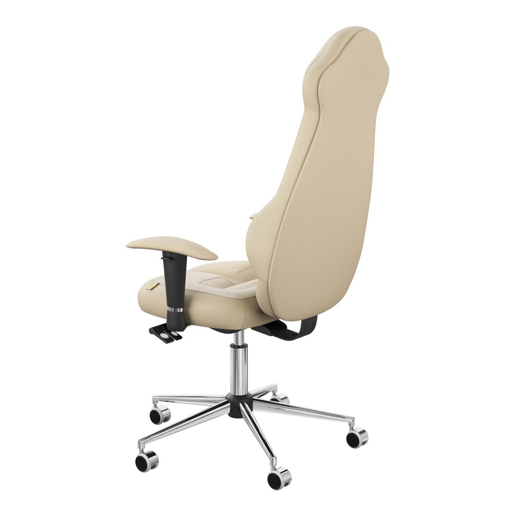 Ergonomiczny fotel Kulik System Imperial Sand 0212 Eko-skóra